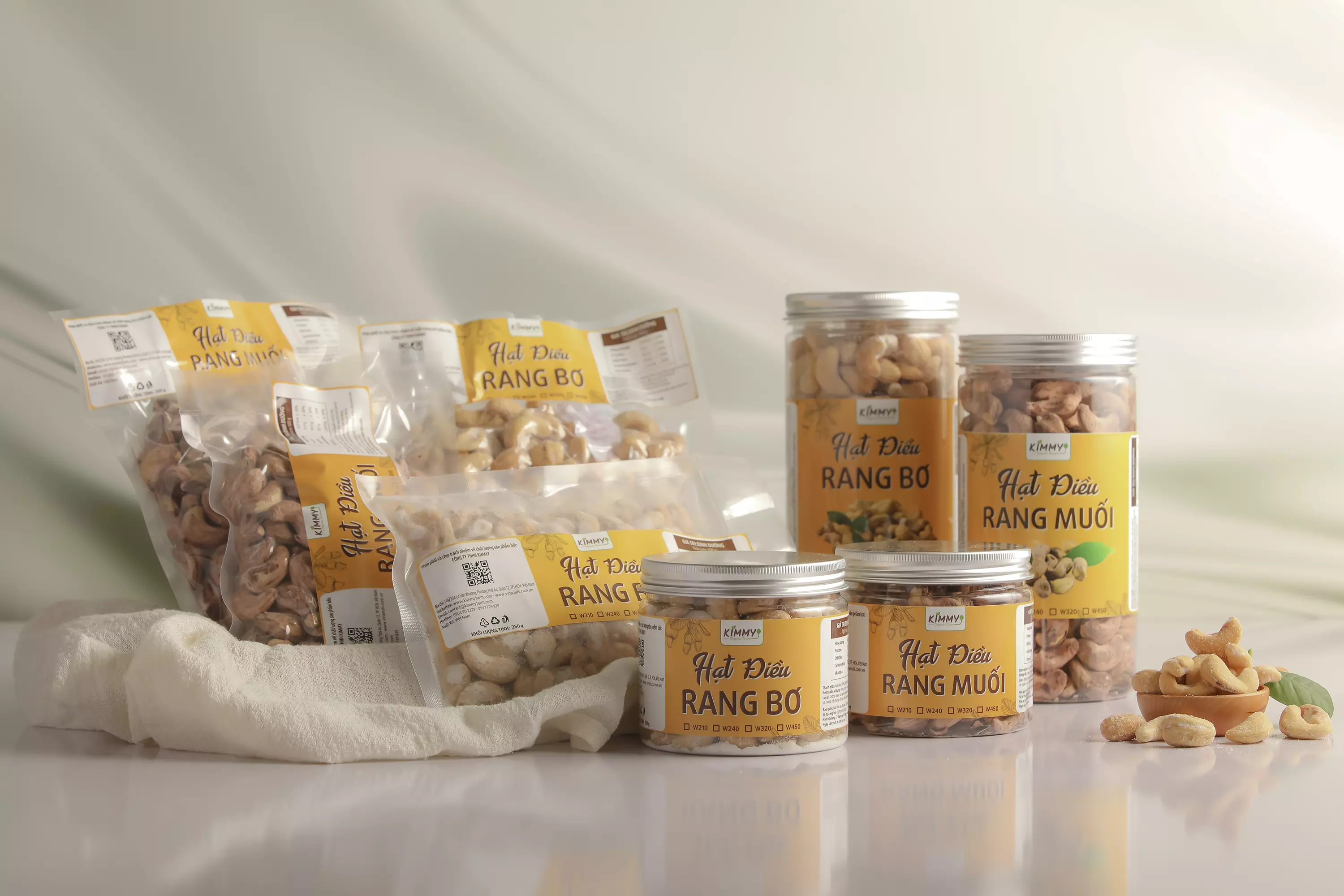 Hạt Điều Kimmy Farm - Thương hiệu hạt điều nổi tiếng sử dụng loại hạt điều Bình Phước loại 1 Thơm ngon bổ dưỡng