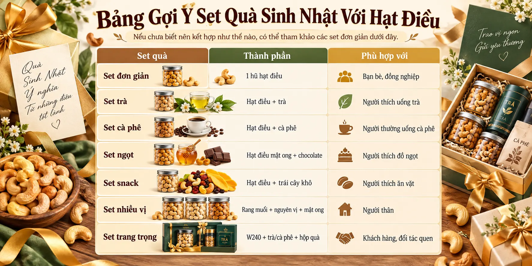 Bang Goi Y Set Qua Sinh Nhat Voi Hat Dieu