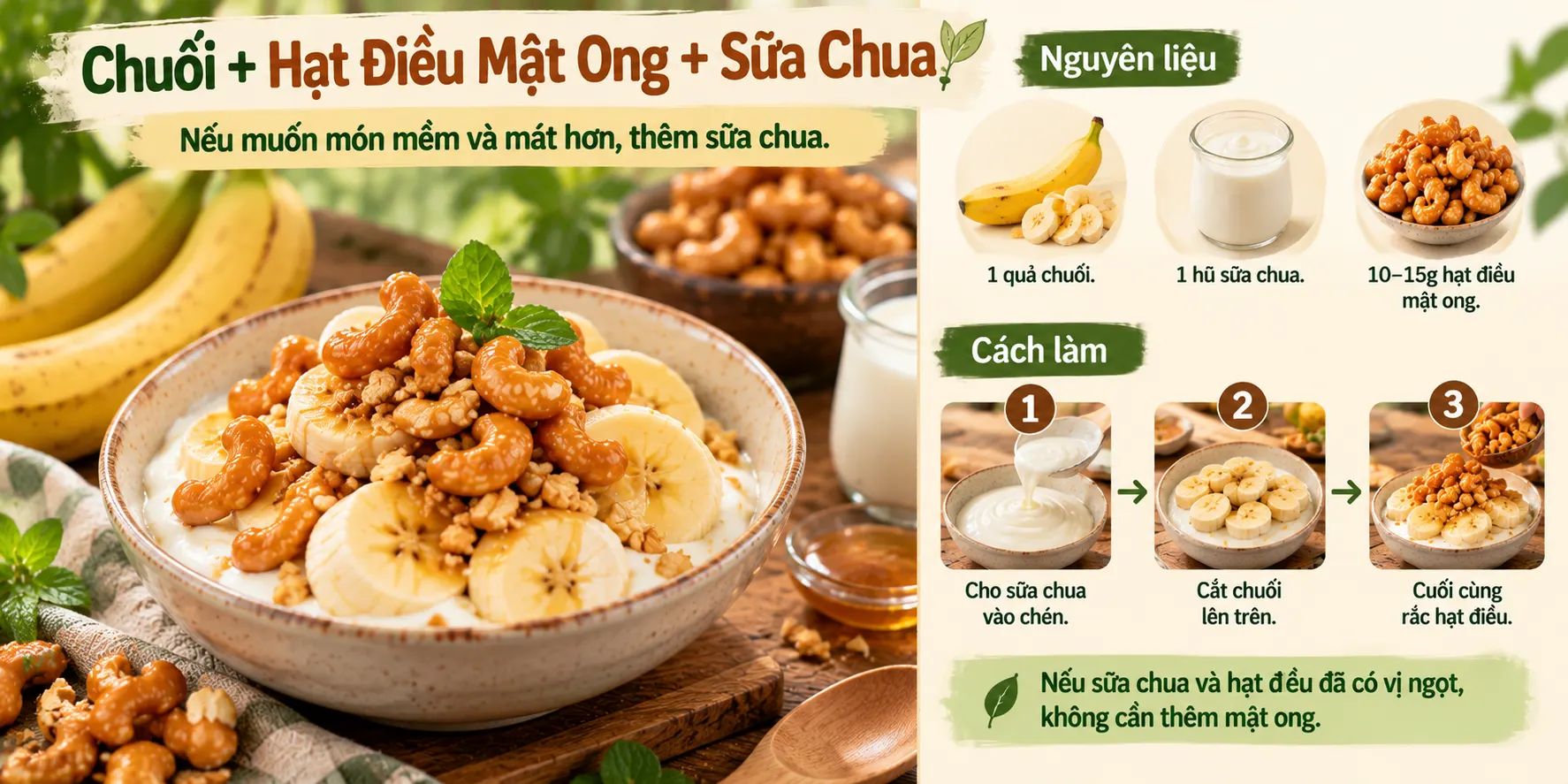 Chuoi Hat Dieu Mat Ong Sua Chua