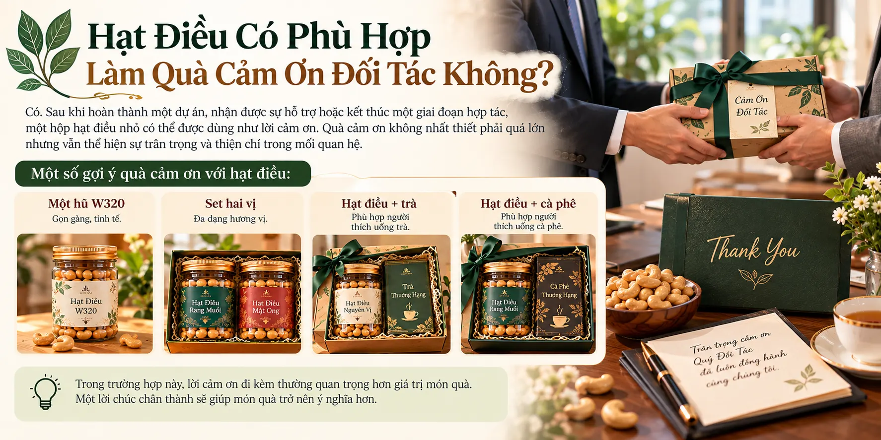 Hat Dieu Co Phu Hop Lam Qua Cam On Doi Tac Khong