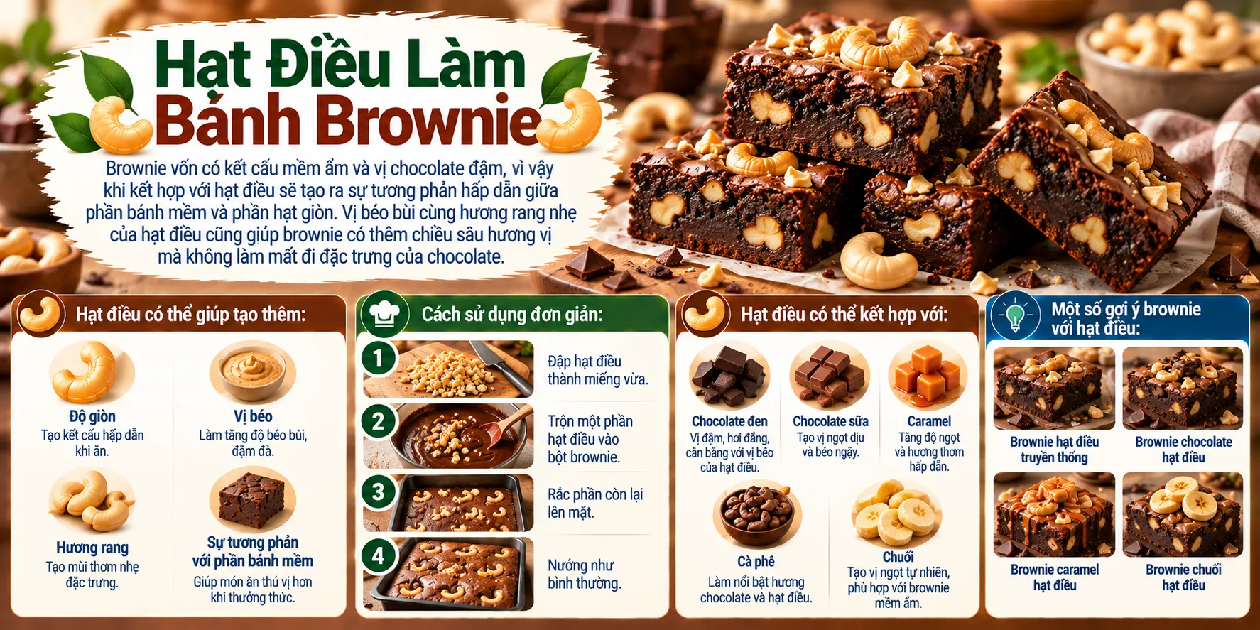Hat Dieu Lam Banh Brownie