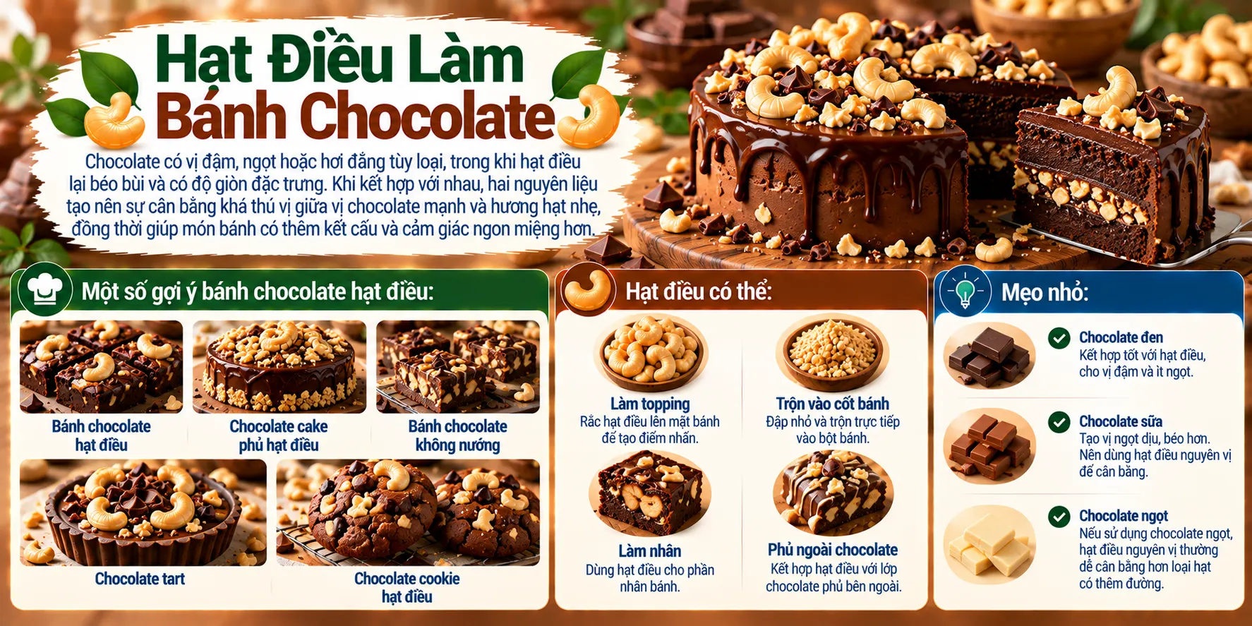 Hat Dieu Lam Banh Chocolate