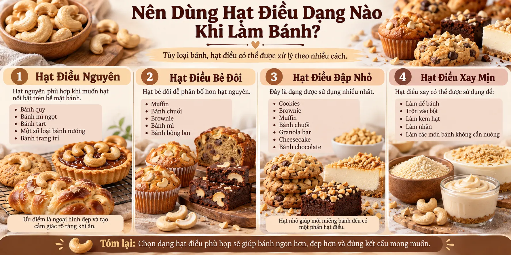 Nen Dung Hat Dieu Dang Nao Khi Lam Banh