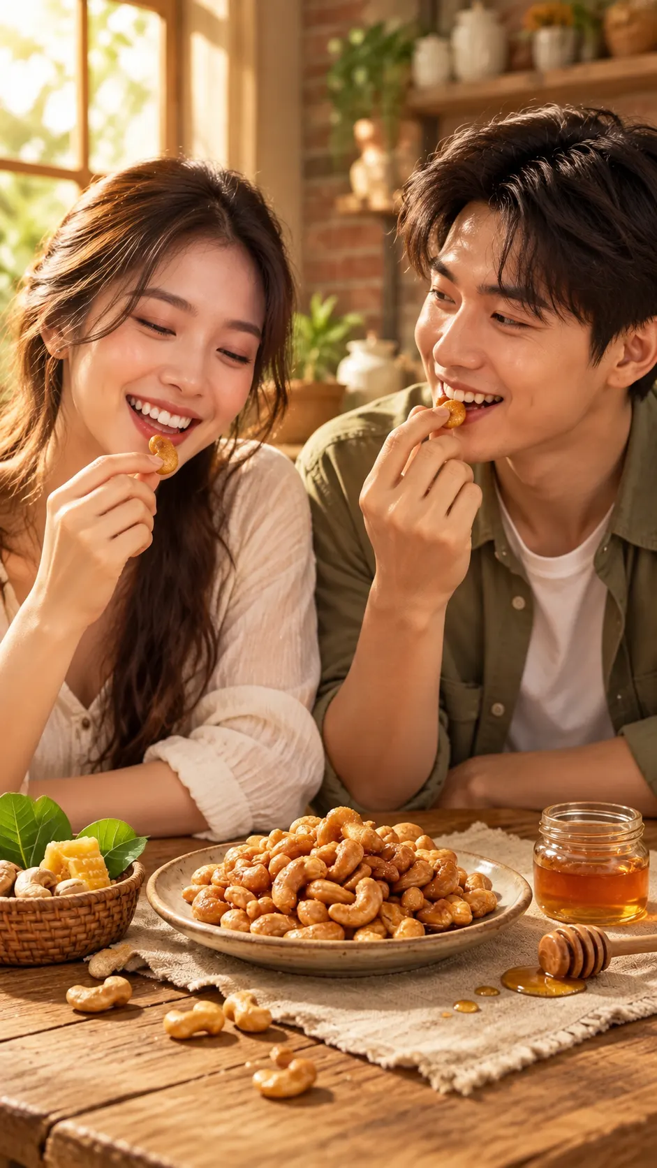 Neu 2 nguoi an hat dieu rang mat ong hu 500g thi co du khong