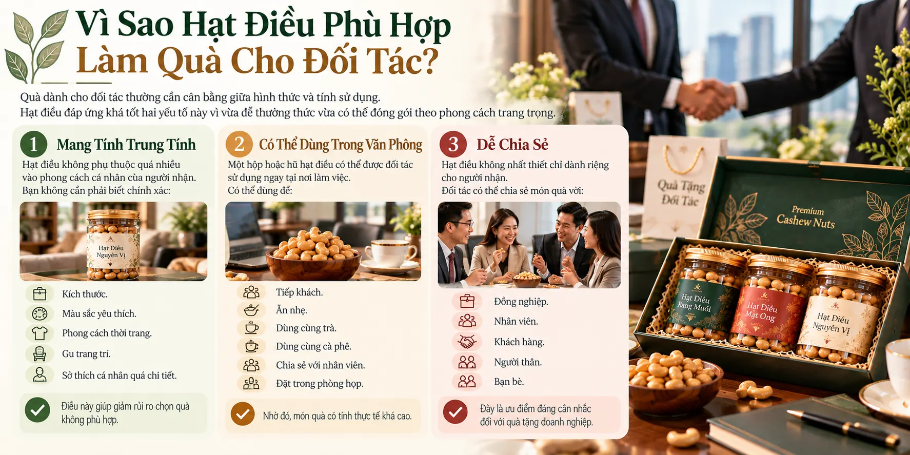 Vi Sao Hat Dieu Phu Hop Lam Qua Cho Doi Tac