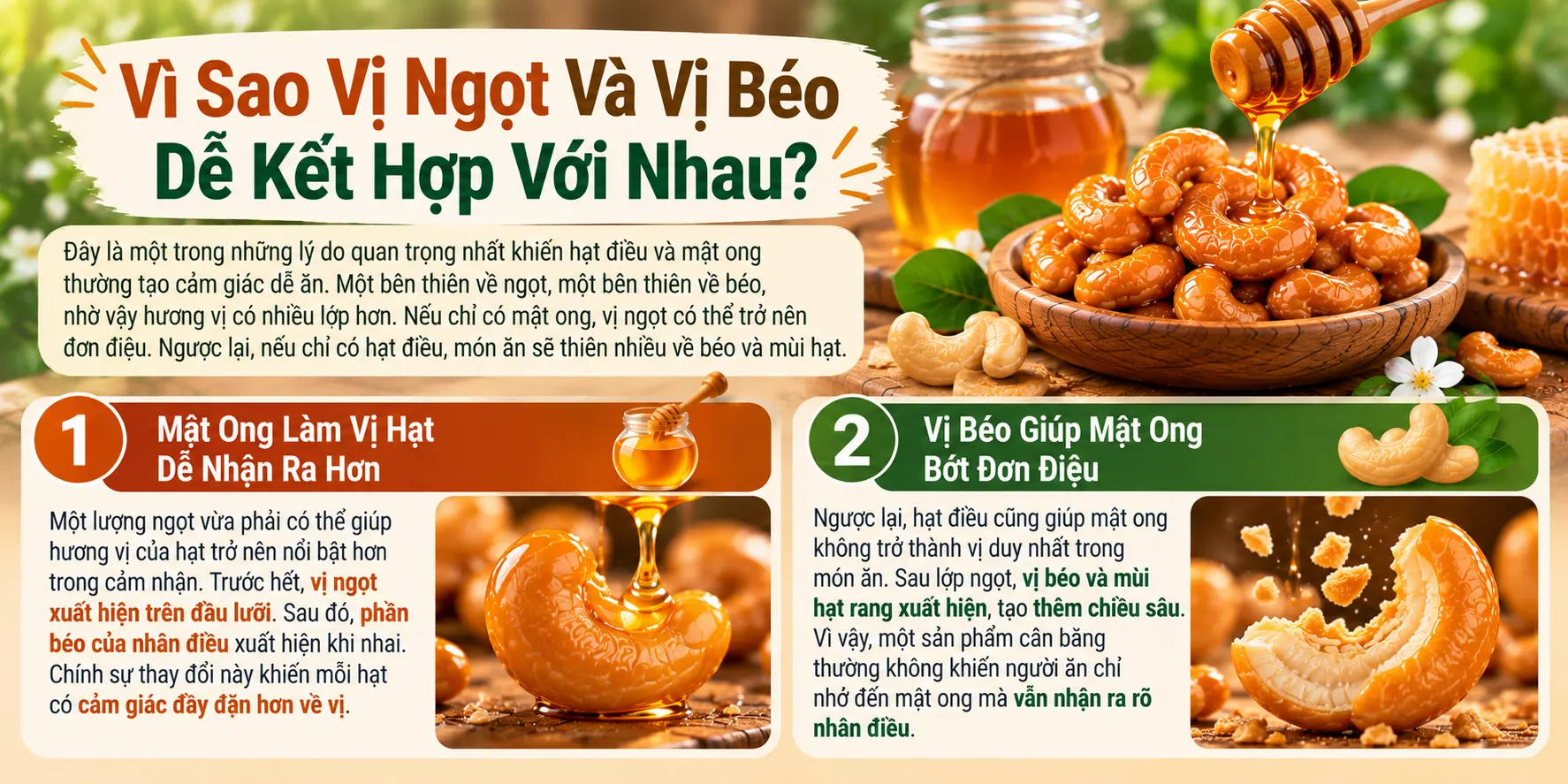 Vi Sao Vi Ngot Va Vi Beo De Ket Hop Voi Nhau